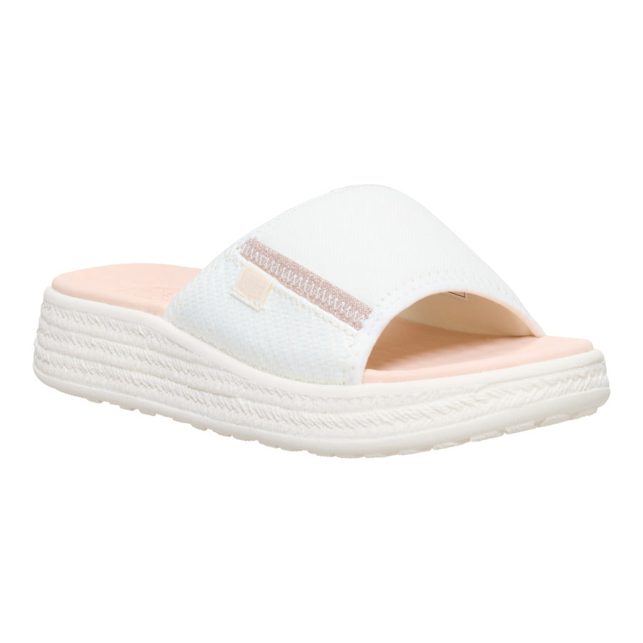 Tide Espadrille Slide - Off White/Tan - Image 7